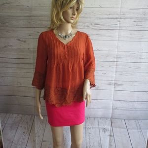 NWT - Rust color blouse - sz S